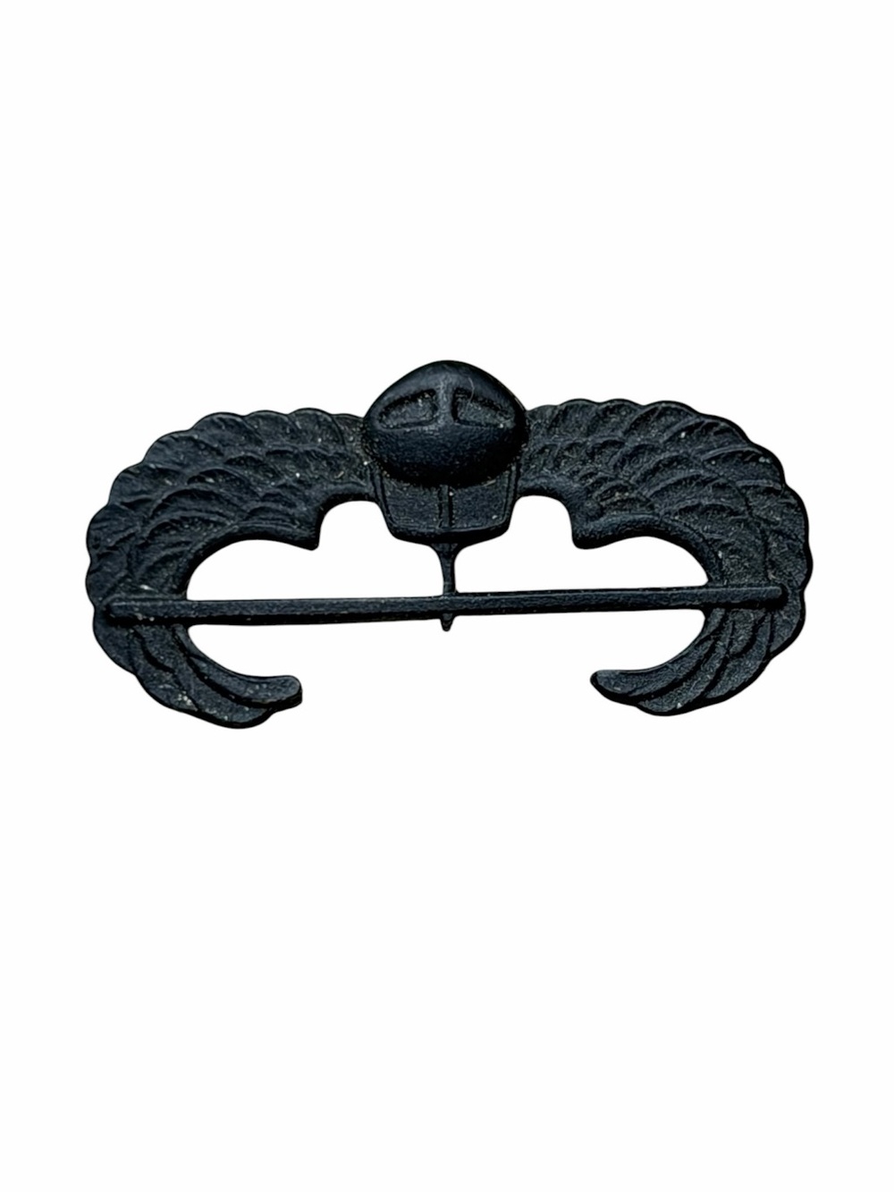 10/$25🦋 Vintage U.S. Army Subdued Black Metal Air Assault Badge Pin